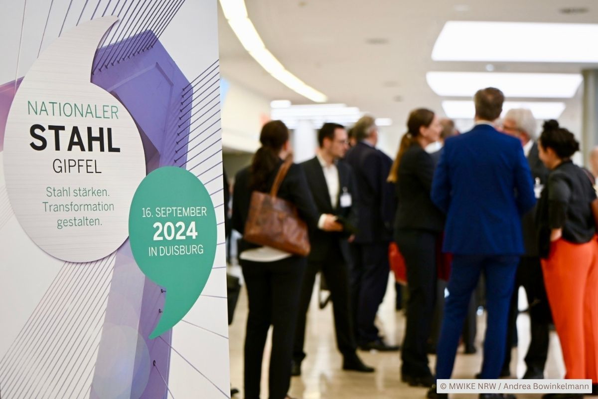 Stahlgipfel 2024 in Duisburg (Foto: © MWIKE NRW/Andrea Bowinkelmann)