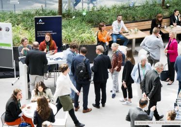 Das Bild zeigt Impressionen der Veranstaltung &bdquo;Innovationskongress NRW 2025" am EUREF Campus in D&uuml;sseldorf (Photocredit: Copyright MWIKE NRW / Andrea Bowinkelmann).